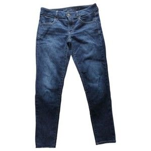 American Eagle Super Stretch Jeggings Jeans Womens Size 6 Blue Denim Skinny